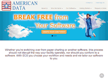 Tablet Screenshot of american-data.com
